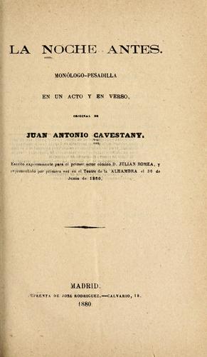 Cover for La noche antes