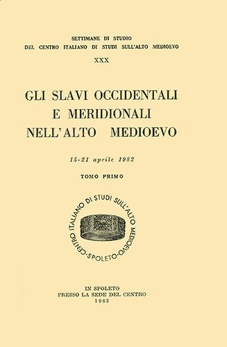 Cover for Gli Slavi occidentali e meridionali nell'alto medioevo ....