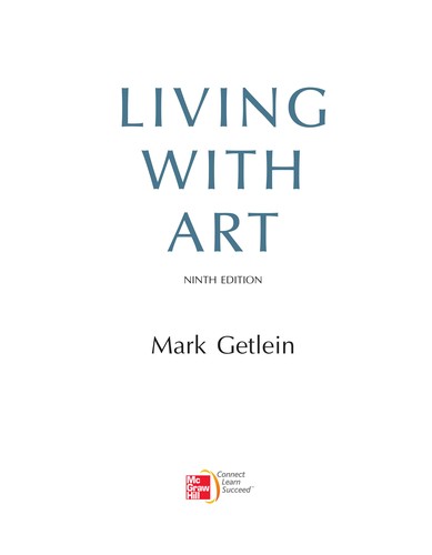 Cover for Living with art