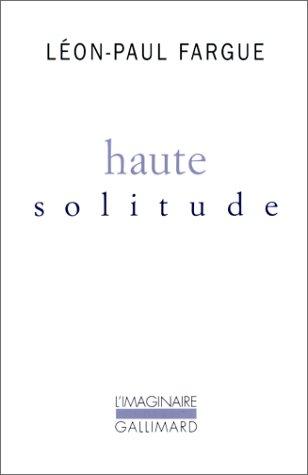 Cover for Haute solitude