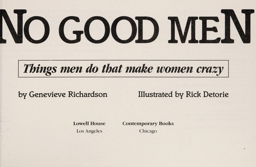 Cover for No good men