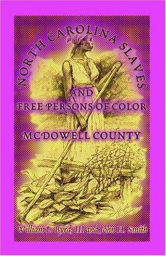 Cover for North Carolina slaves and free persons of color