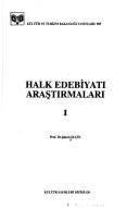 Cover for Halk edebiyatı araştırmaları