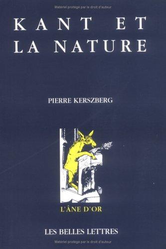 Cover for Kant et la nature