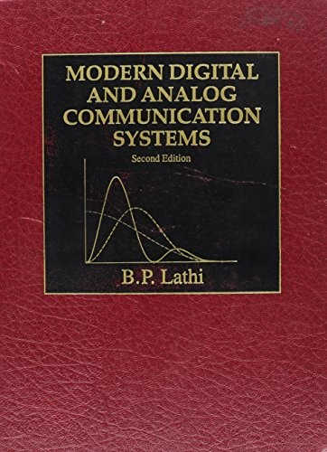 Cover for Modern digital and analog communication systems