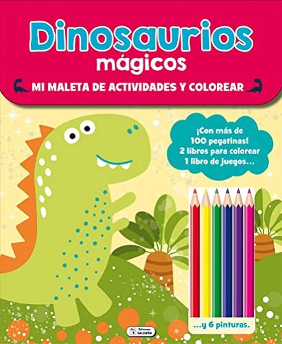 Cover for Maleta de actividades y colorear - dinosaurios