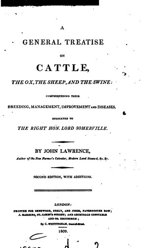 Cover for A General Treatise on Cattle, the Ox, the Sheep, and the Swine: Comprehending Their Breeding ...