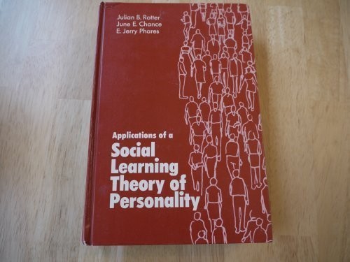Cover for Applications of a social learning theory of personality