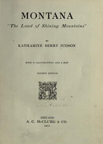 Cover for Montana