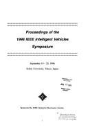 Cover for Proceedings of the 1996 IEEE Intelligent Vehicles Symposium