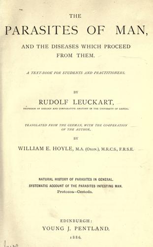 Cover for parasites of man, and the diseases which proceed from them