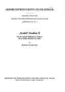 Cover for ' Arabel'-Studien II