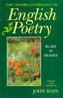 Cover for The Oxford anthology of English poetry