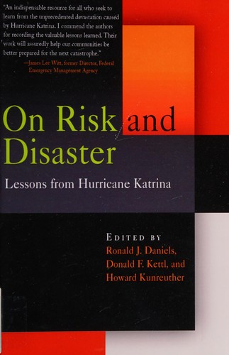 Cover for On risk and disaster