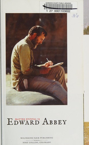 Cover for Edward Abbey