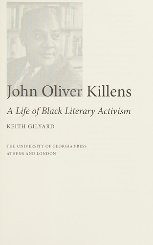 Cover for John Oliver Killens