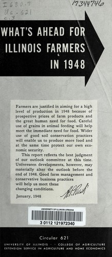 Cover for What's ahead for Illinois farmers in 1948