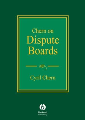 Cover for Chern on Dispute Boards