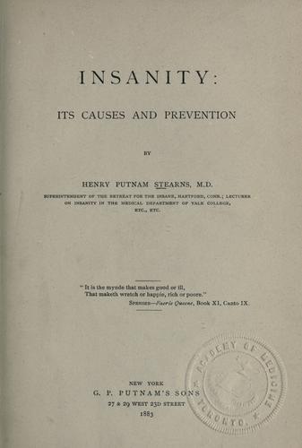 Cover for Insanity