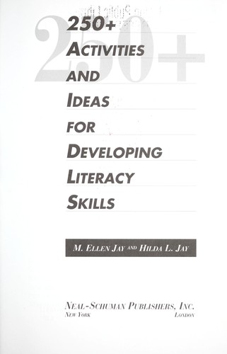 Cover for 250[plus] activities and ideas for developing literacy skills