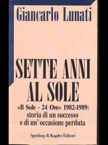 Cover for Sette anni al sole