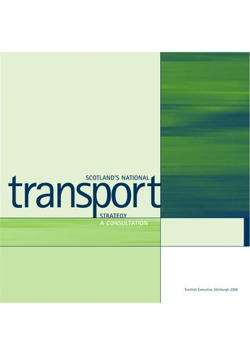 Cover for Scotland's national transport strategy