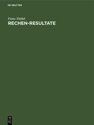 Cover for Rechen-Resultate