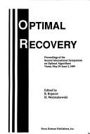 Cover for Optimal recovery