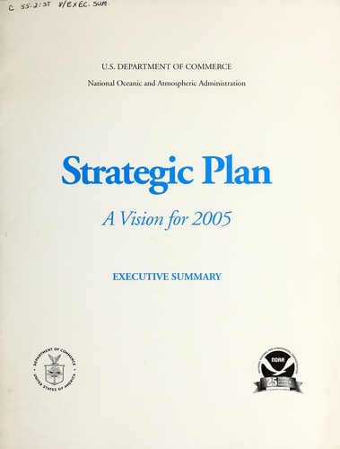 Cover for NOAA strategic plan