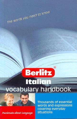 Cover for Berlitz Italian Vocabulary Handbook
