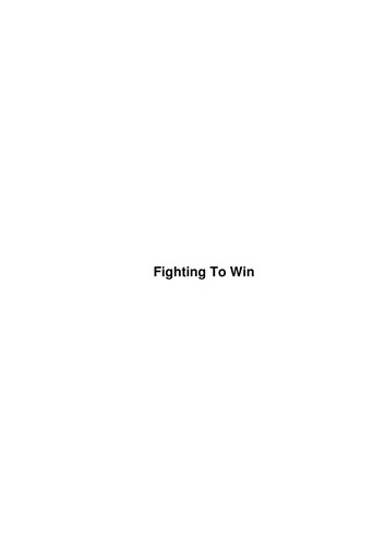 Cover for Fighting to win