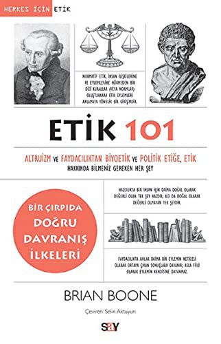 Cover for Etik 101. Translated by Selin Aktuyun.