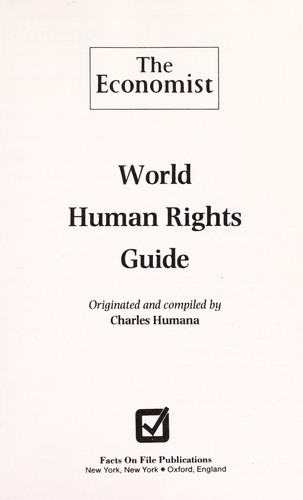 Cover for World human rights guide