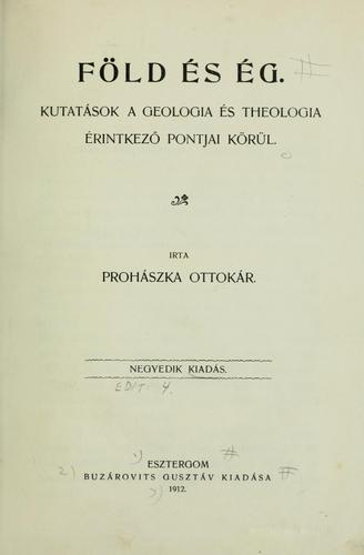 Cover for Föld és ég