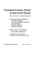 Cover for Twentieth-century Polish avant-garde drama