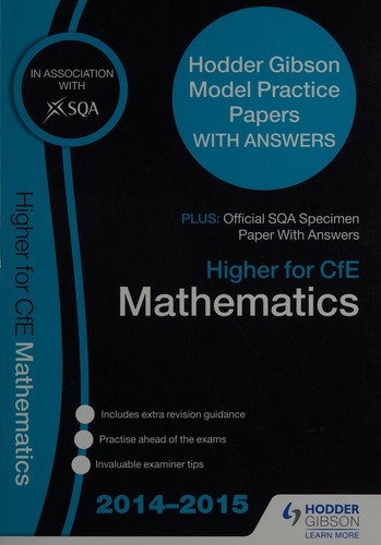 Cover for Higher for CfE Mathematics