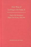 Cover for New ways of looking at old texts.