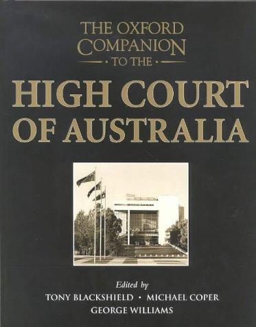 Cover for The Oxford companion to the High Court of Australia