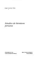 Cover for Estudios de literatura peruana