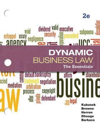 Cover for Business Law The Essentials