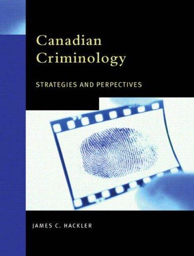 Cover for Canadian Criminology 