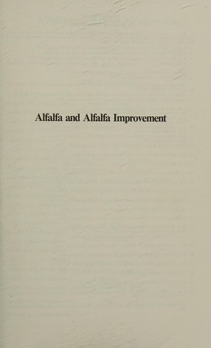 Cover for Alfalfa and alfalfa improvement