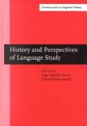 Cover for History and perspectives of language study