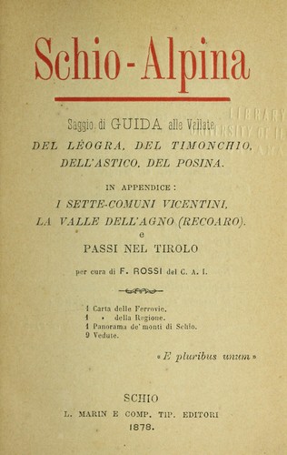 Cover for Schio-Alpina
