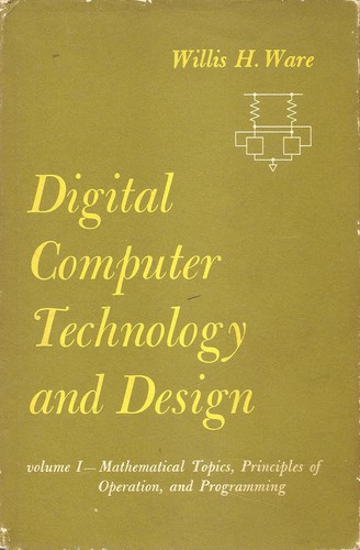 Cover for Digital computer technology and design.