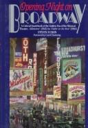Cover for Opening Night on Broadway