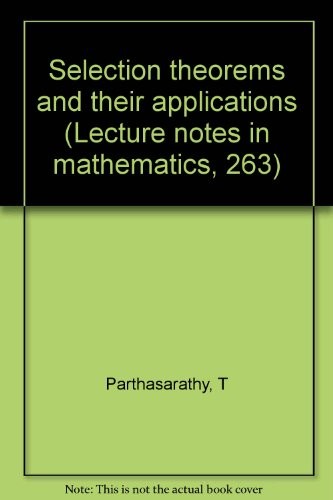 Cover for Selection theorems and their applications