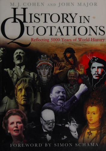 Cover for History in quotations