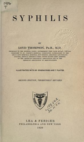 Cover for Syphilis