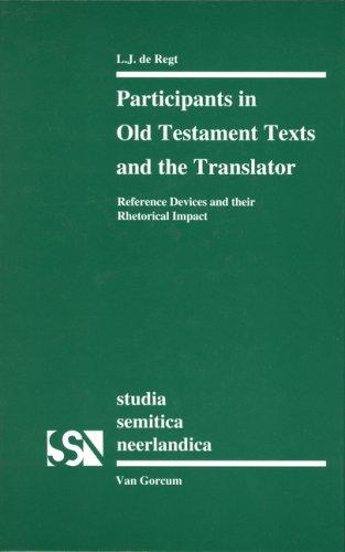 Cover for Participants in Old Testament texts and the translator